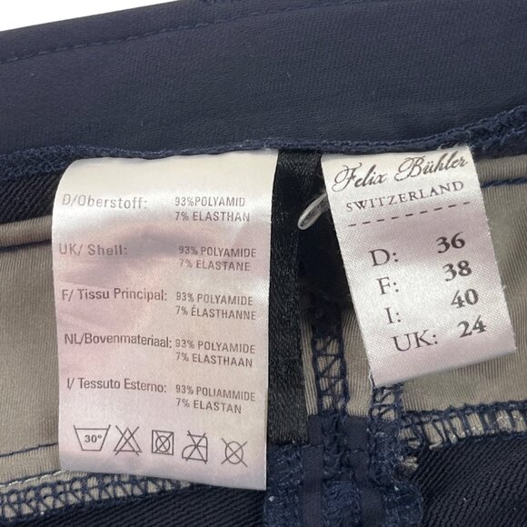 Felix Bühler Womens Navy & Gray Riding Breeches Size 24 Stretch Fabric 89f - Picture 5 of 6